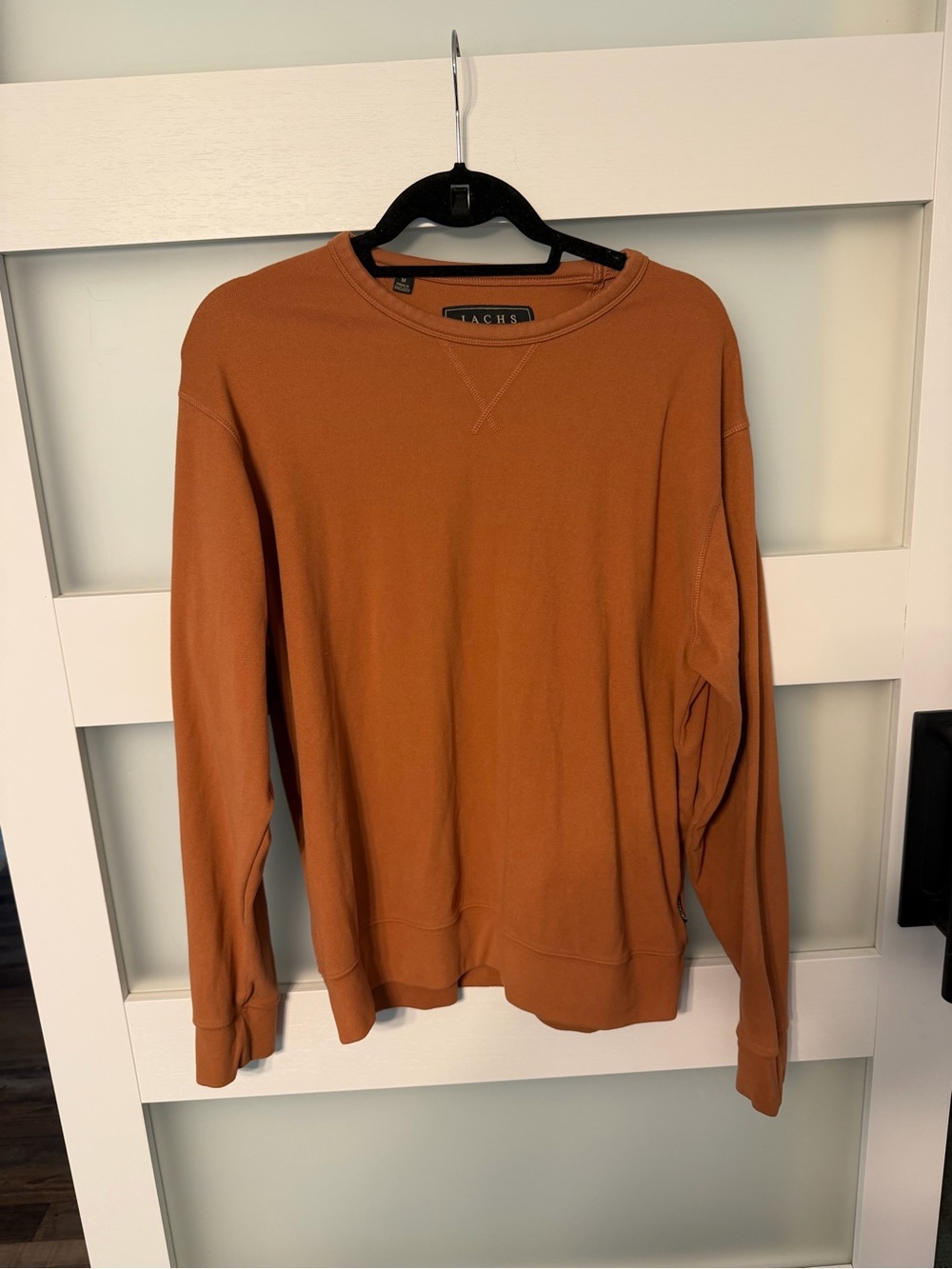 Jachs Rust Orange Crewneck Sweater - Men's Lightweight Pullover